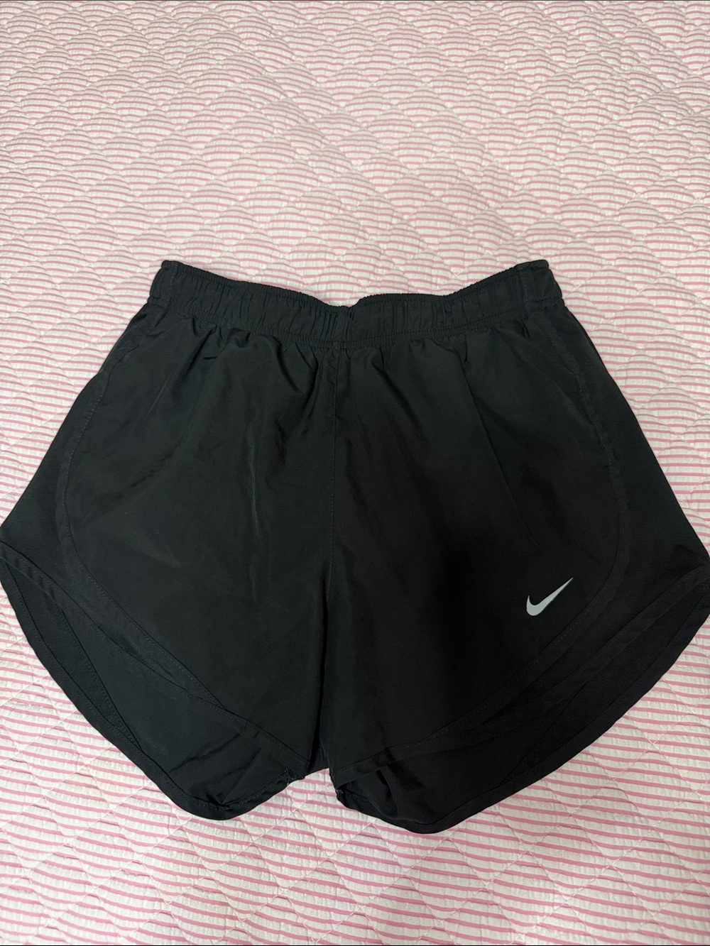 Nike Black Women's Athletic Shorts with Reflective Swoosh